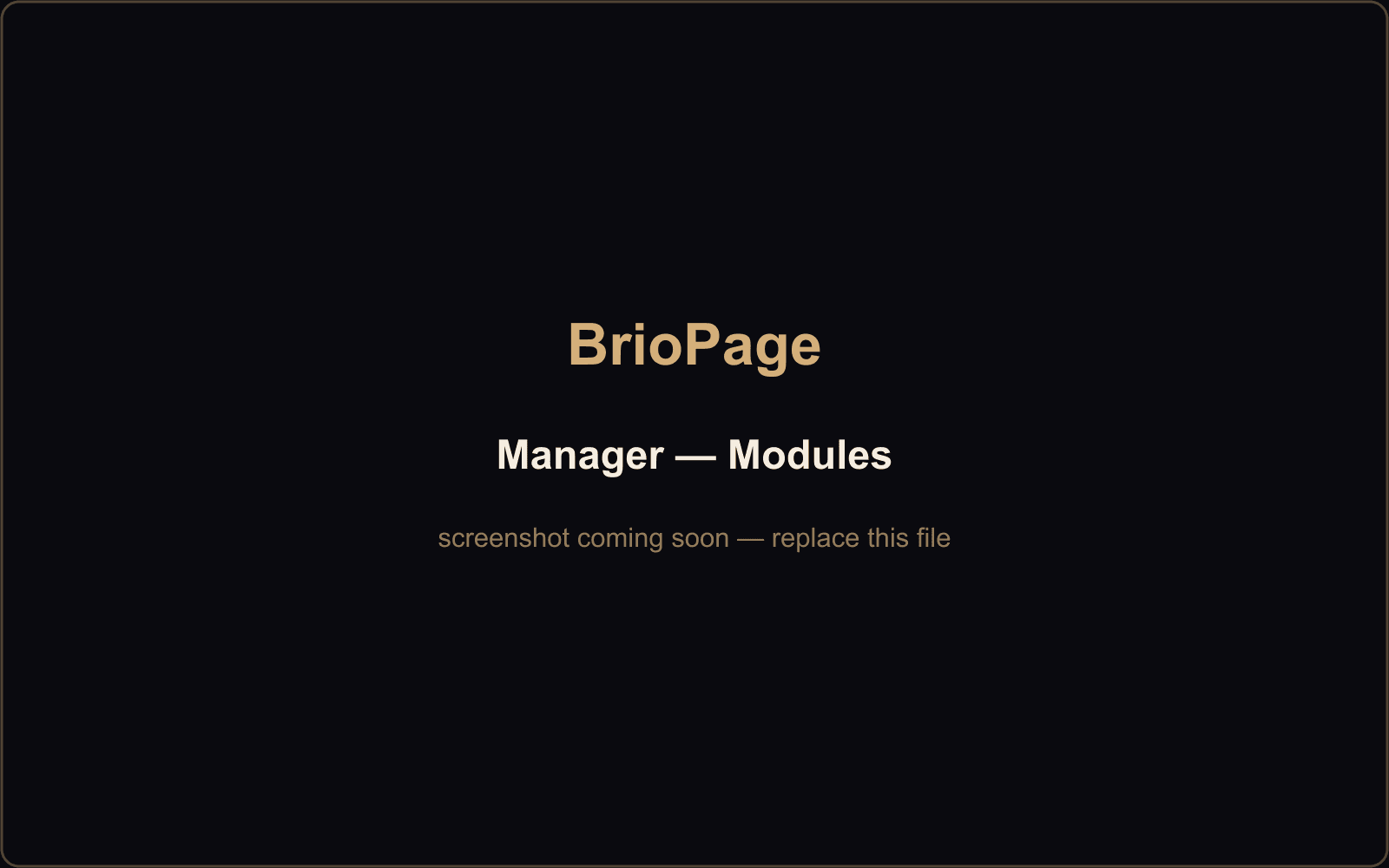 Modules — toggle hours, FAQs, testimonials, events, booking, and more